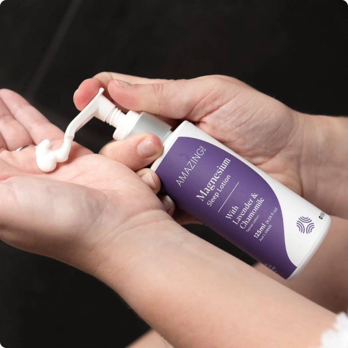 Amazing Oils Magnesium Sleep Lotion with Lavender & Chamomile 125ml bottle cream