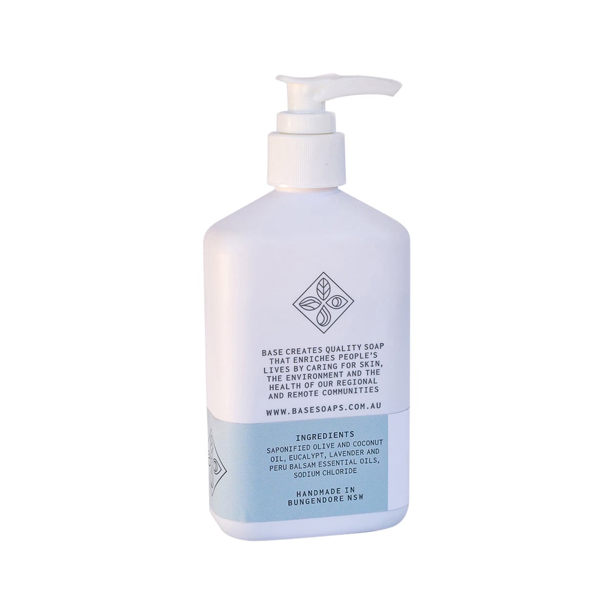 Base (Soap With Impact) Body Wash Snowy Mountain 250ml. Back.