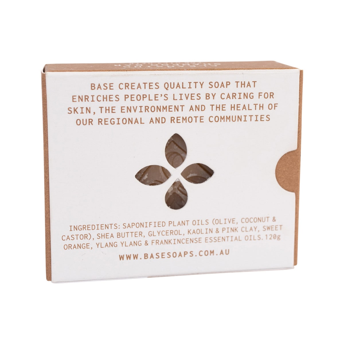 Base (Soap With Impact) Cleansing Shampoo Bar For Oily Hair 120g box. Back.