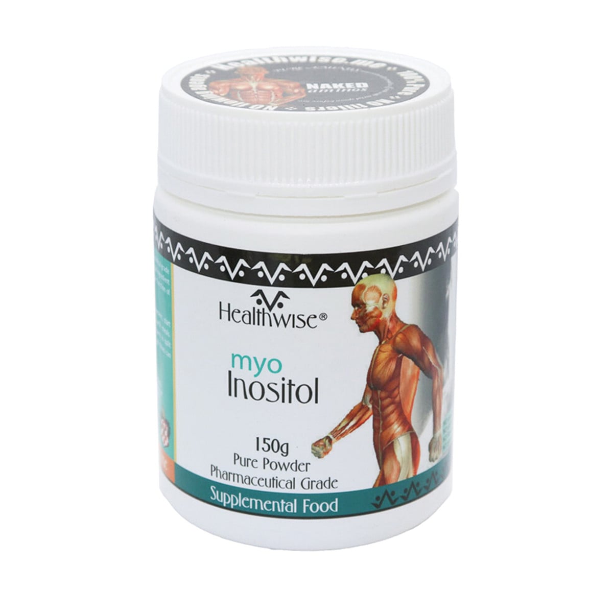 HealthWise Myo-Inositol powder 150g container