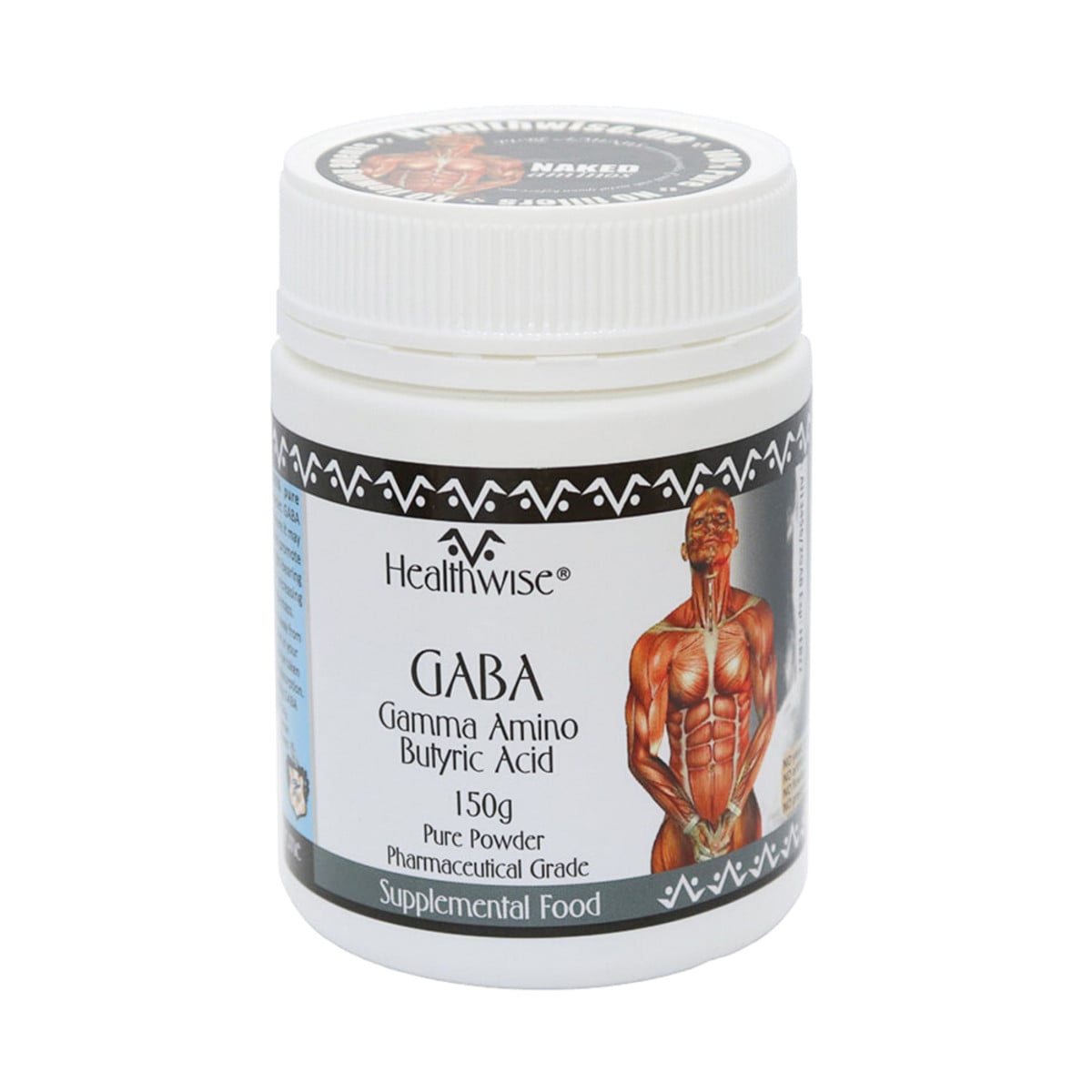 Healthwise GABA (Gamma Amino Butyric Acid) 150g powder container
