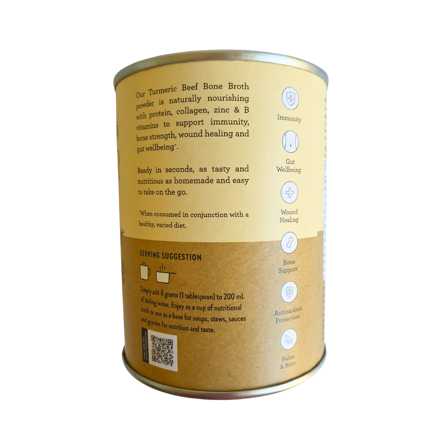 Nutra Organics Beef Bone Broth - Turmeric 125g