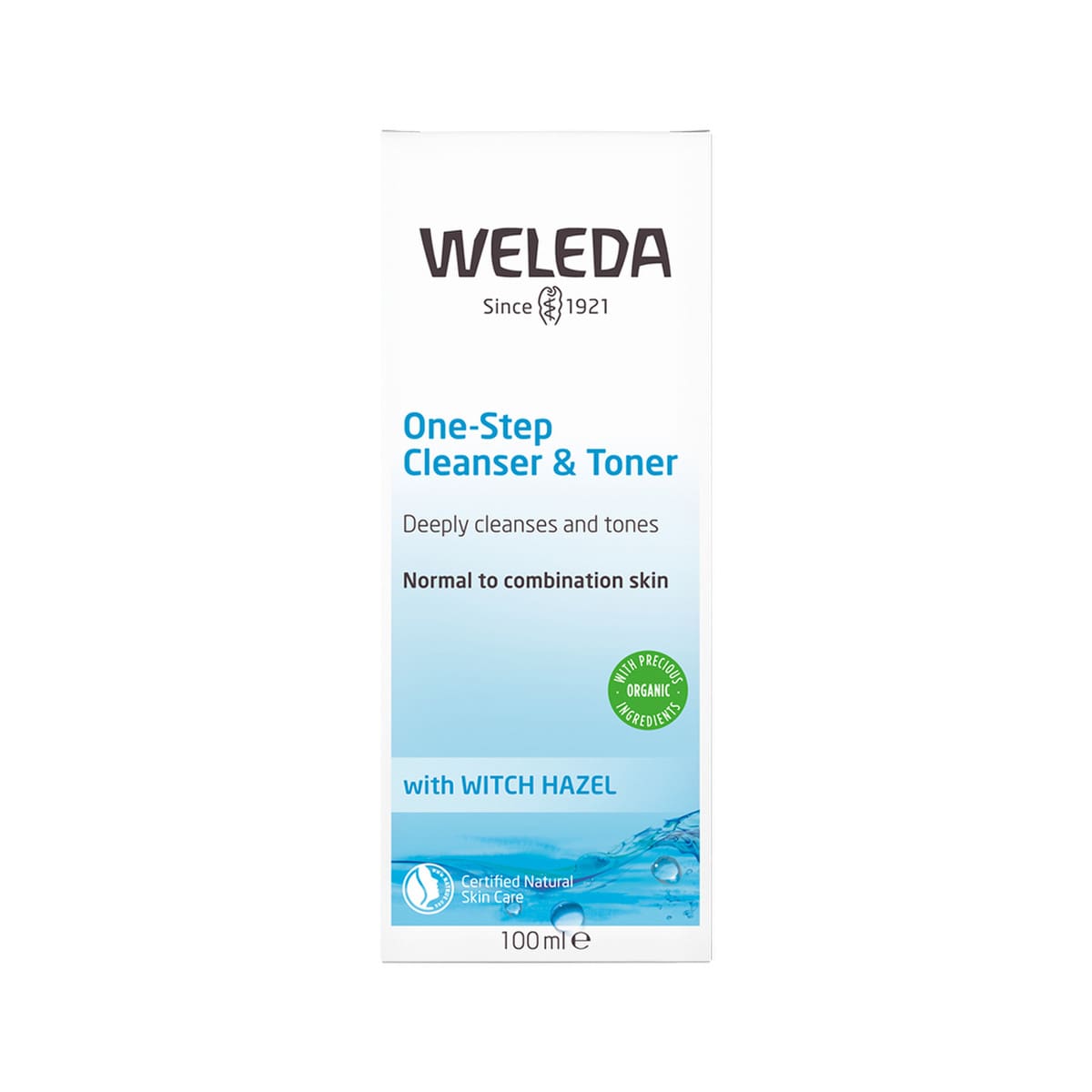 Weleda One-Step Cleanser & Toner with Witch Hazel 100ml box.