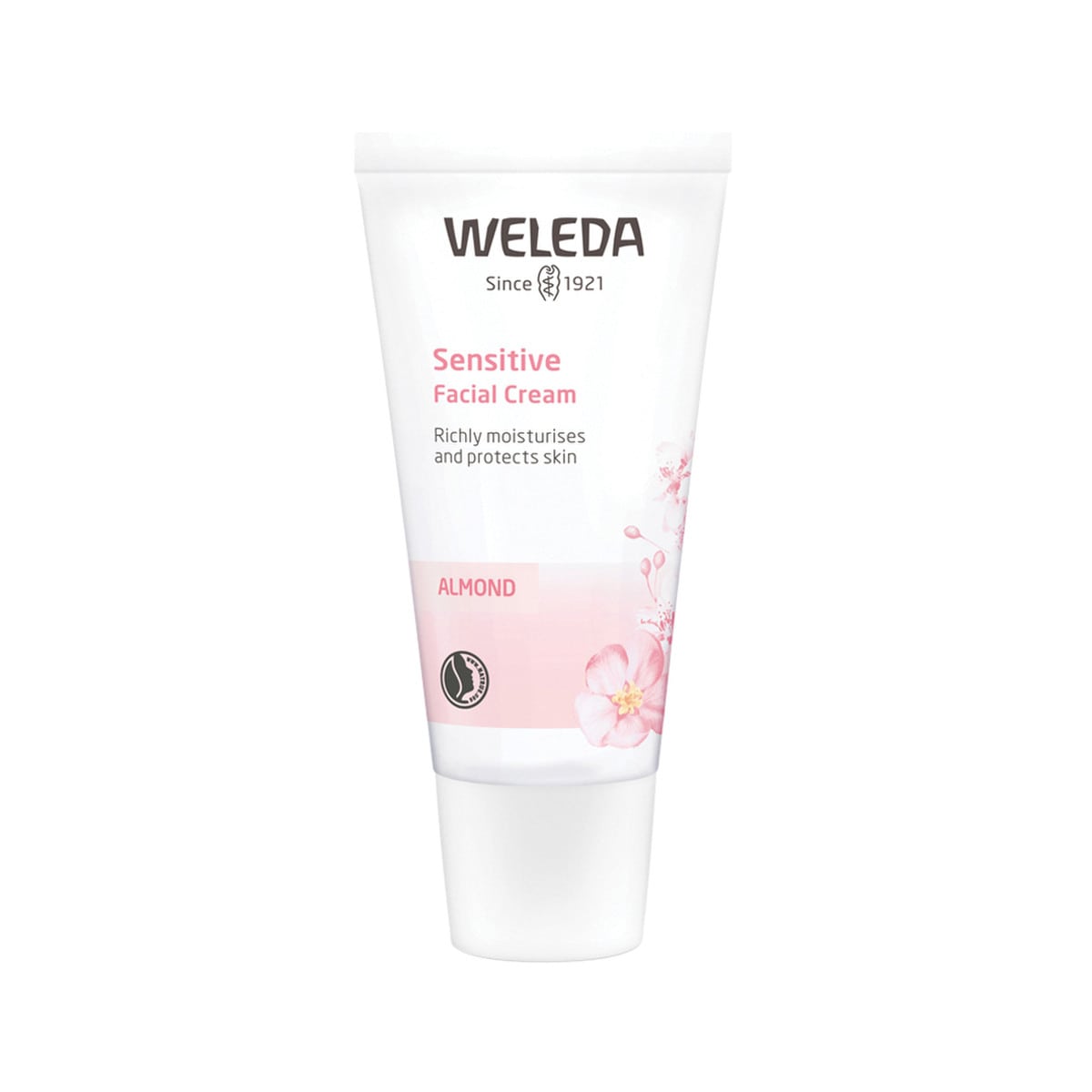Weleda Organic Sensitive Facial Cream (Almond) 30ml tube.