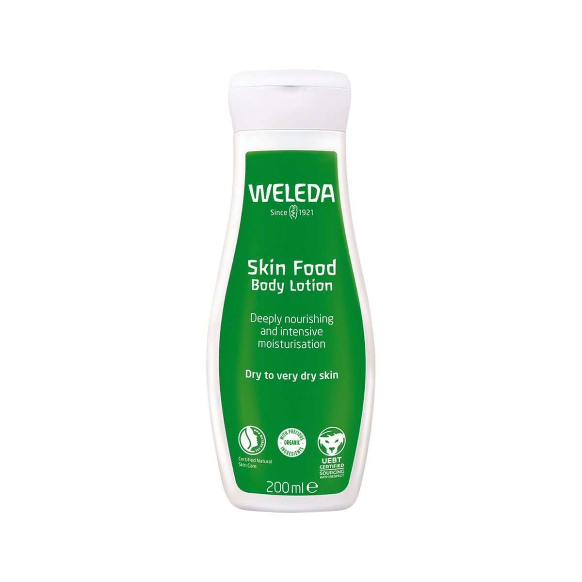 Weleda Skin Food Body Lotion 200ml bottle. front.