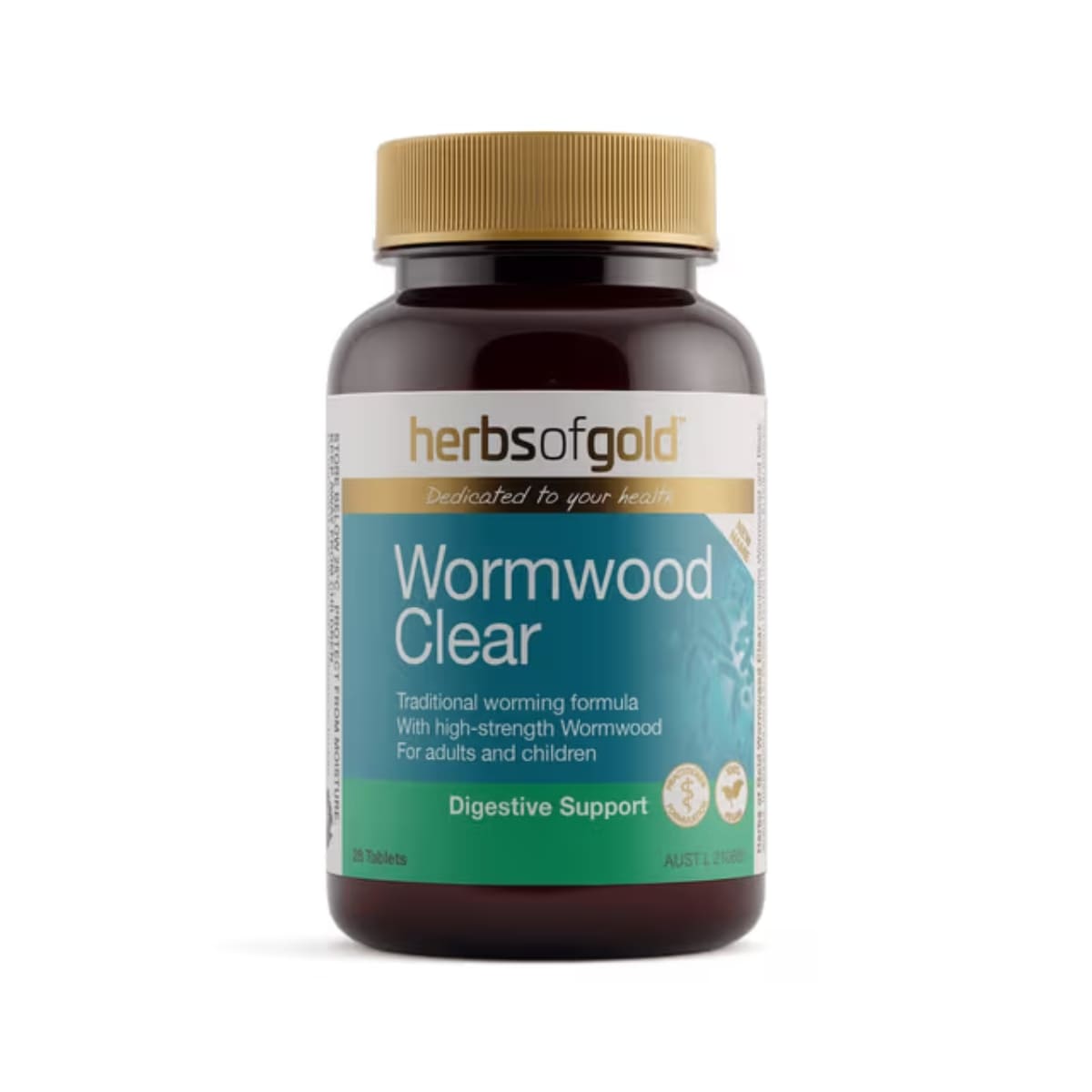 Herbs of gold wormwood clear parastrike worming formula 28 tablets