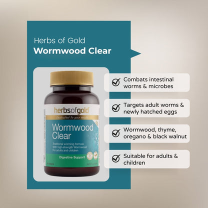 Herbs of gold wormwood clear parastrike natural worming formula infographic