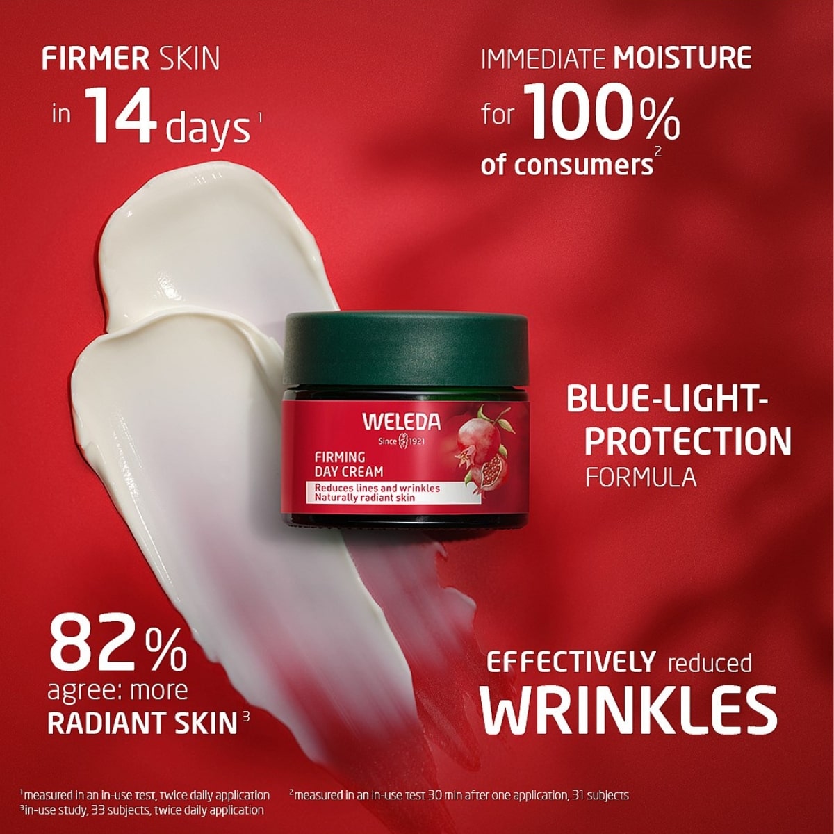 Weleda Firming Day Cream Pomegranate & Maca Peptides 40ml scientific validation