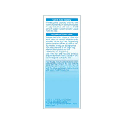 Weleda One-Step Cleanser & Toner with Witch Hazel 100ml back of box